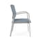 Lesro Newport Wide Guest Chair Metal Frame, Silver, RS Rain Song Upholstery NP1201 - alternate 3